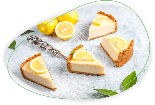 Cheesecake maison citron et menthe