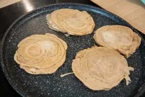 pancakes congelés qui ont cuits